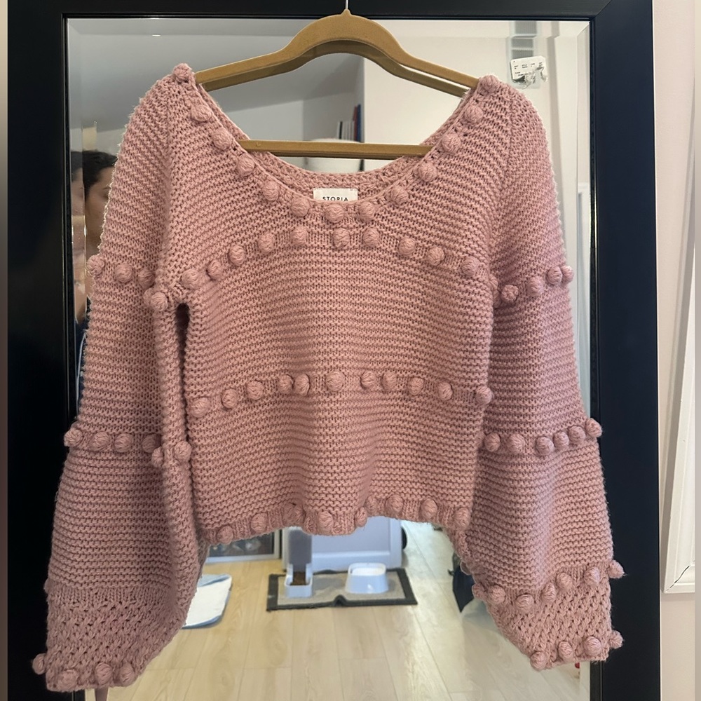 Pom Pom pink sweater